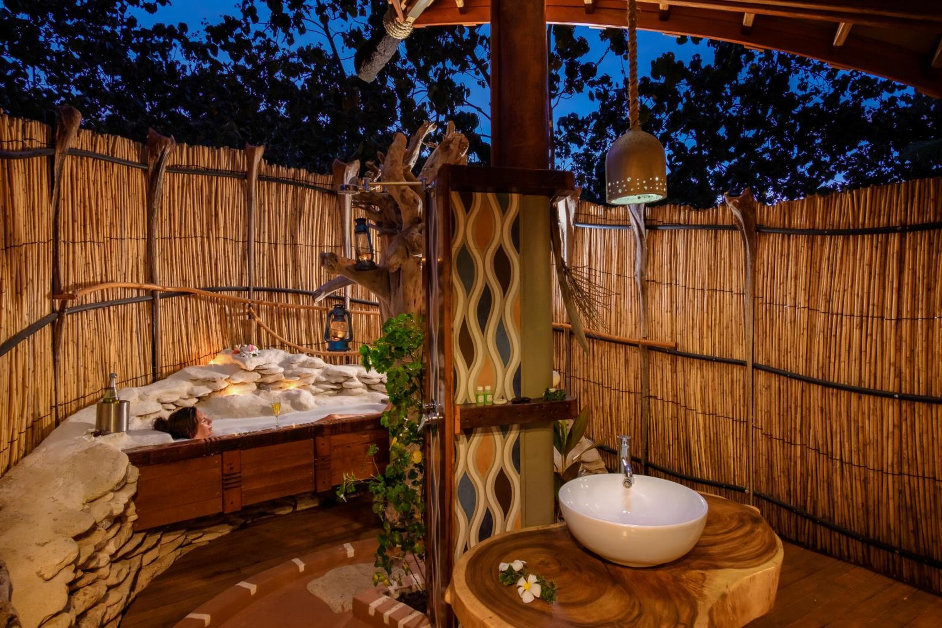 Beachfront Bure at Barefoot Kuata Island Resort