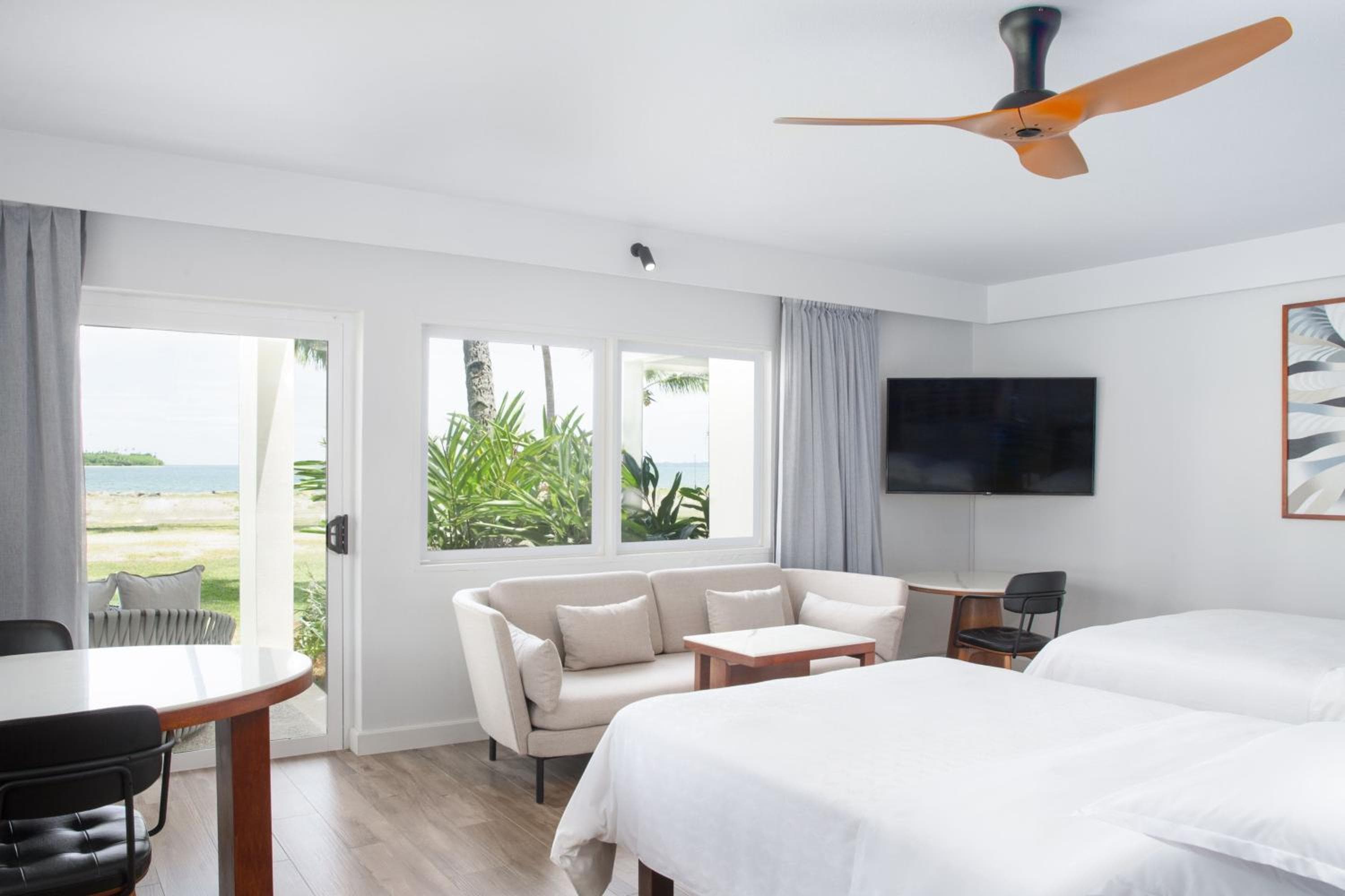 Larger Studio, 2 Double, Oceanfront at Sheraton Fiji Golf & Beach Resort