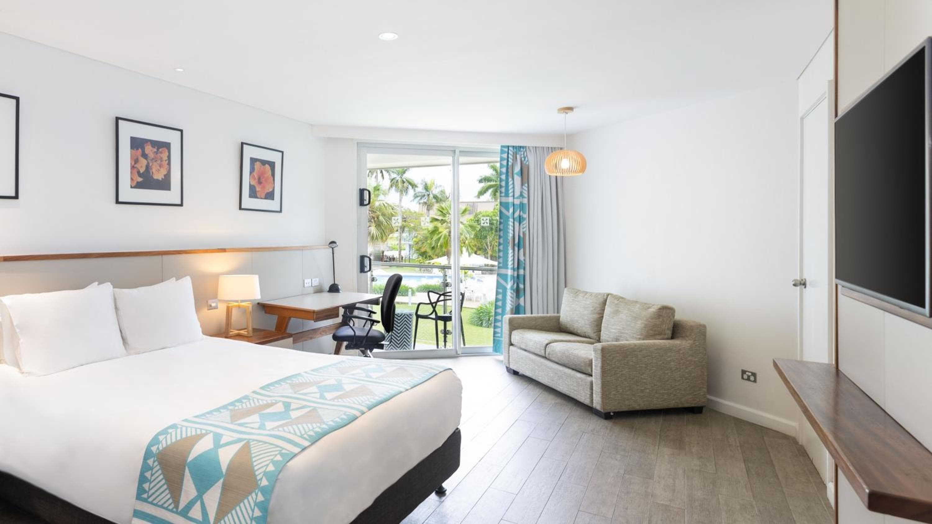 Queen Room with Sofa Bed and View at Holiday Inn Suva by IHG