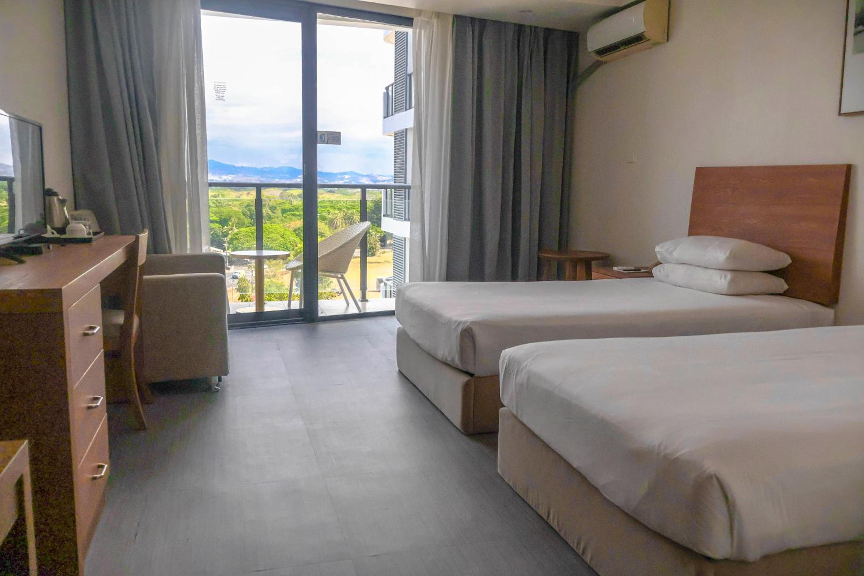 Twin Room with Mountain View at Nalagi Hotel