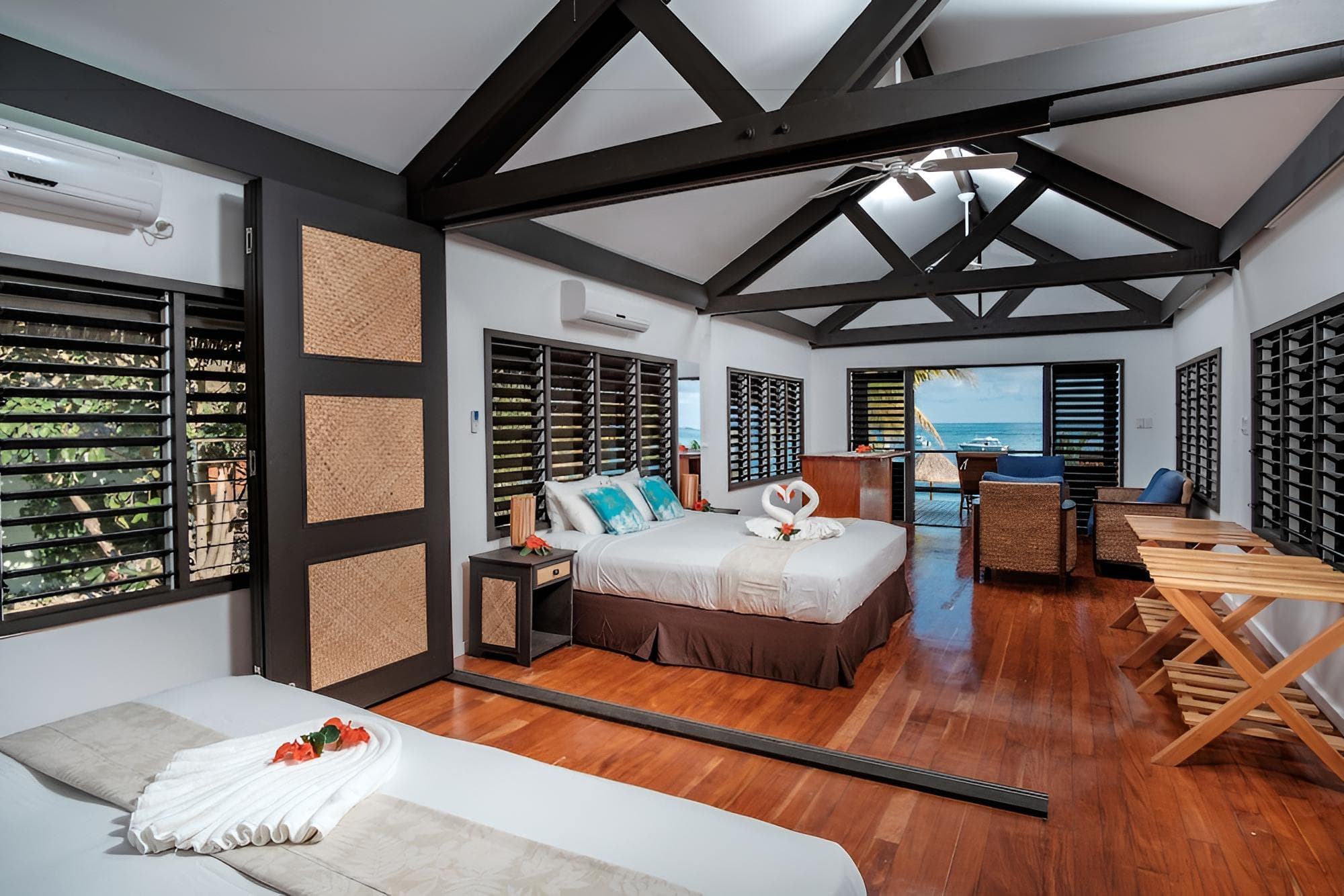Deluxe Executive Beachfront Bure at Viwa Island Resort