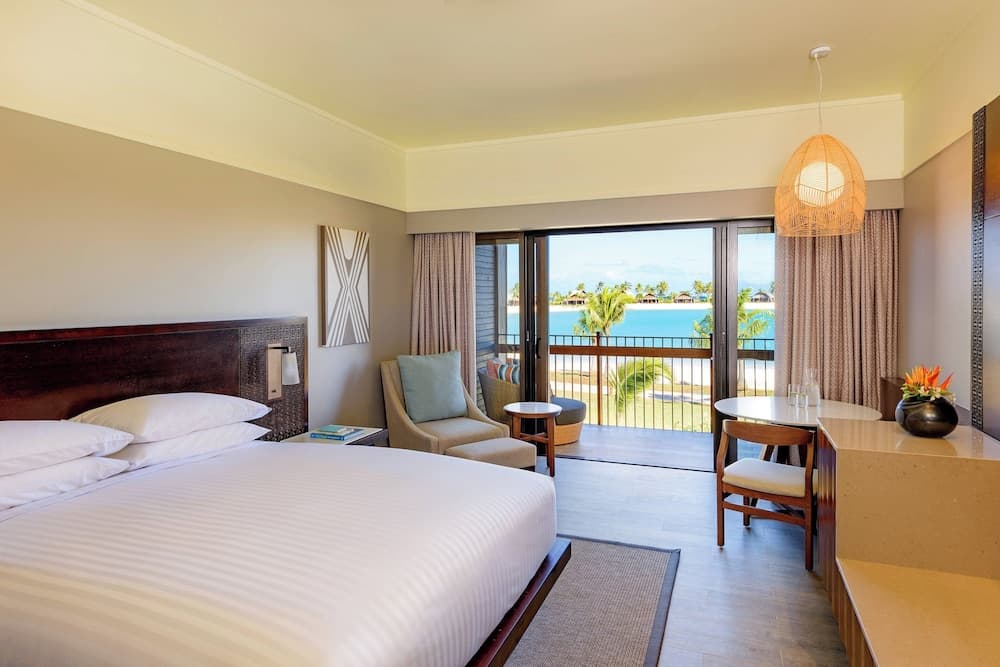 Room, 1 King Bed, Non Smoking, Lagoon View (Balcony) at Fiji Marriott Resort Momi Bay