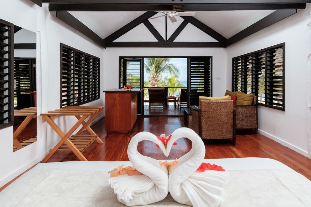 Deluxe Beachfront Bure at Viwa Island Resort