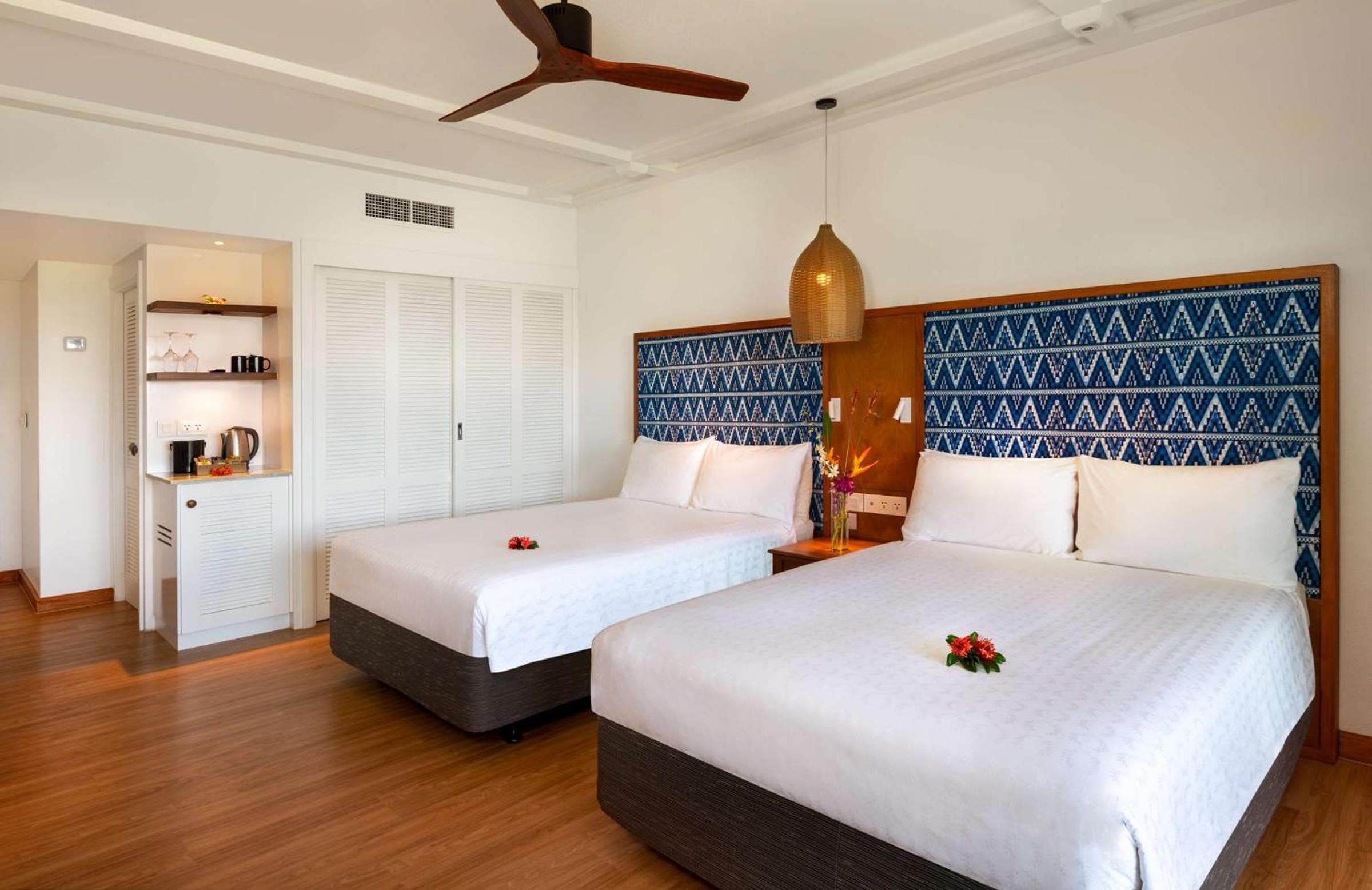 Ocean View 2 Double Beds at Outrigger Fiji Beach Resort