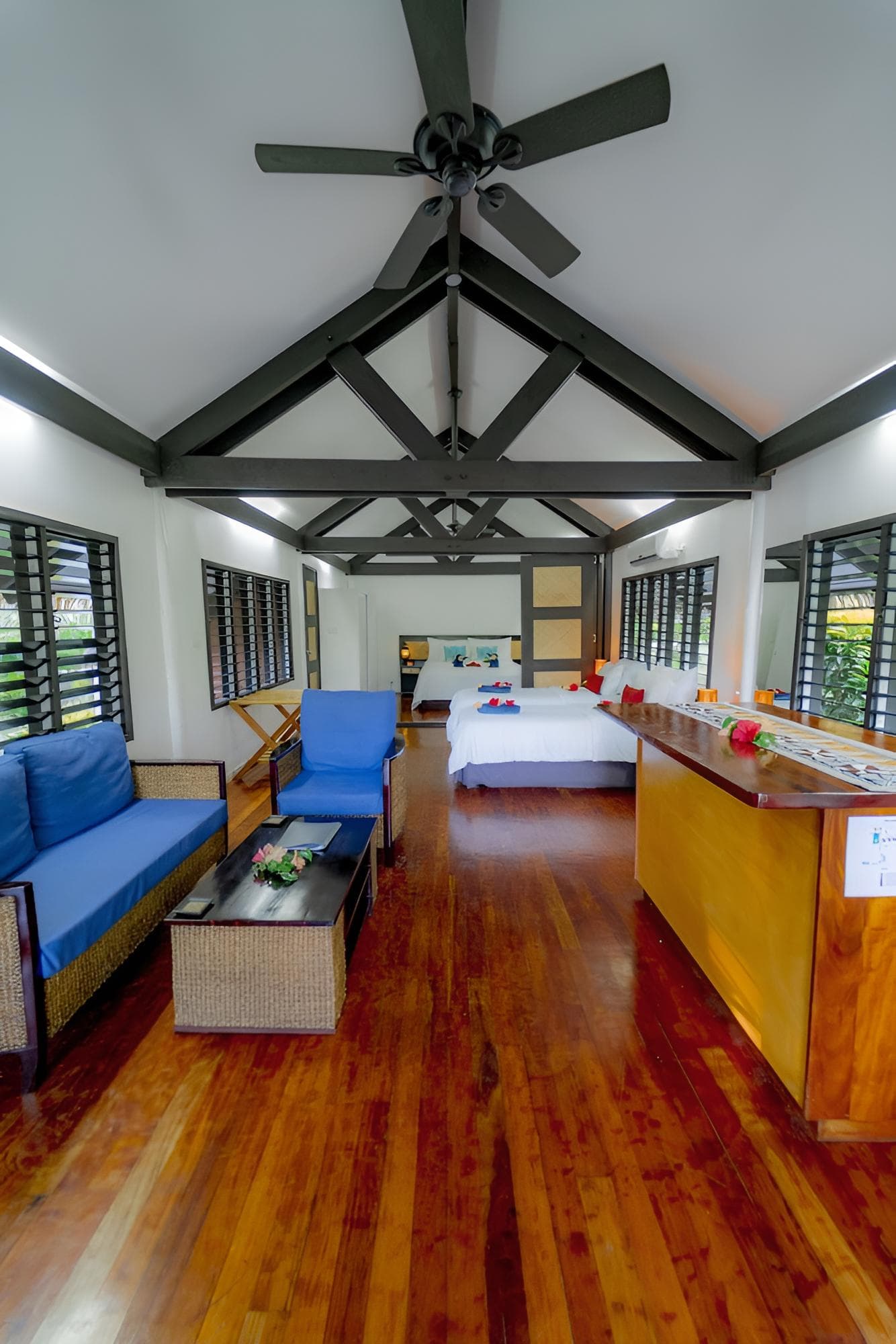 Deluxe Executive Beachfront Bure at Viwa Island Resort